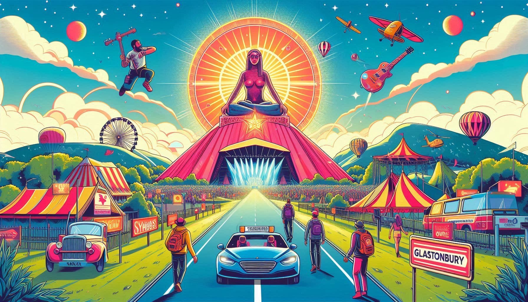 Glastonbury Festival Taxi Service 2026 – Drop & Collect Guide | Kibbu