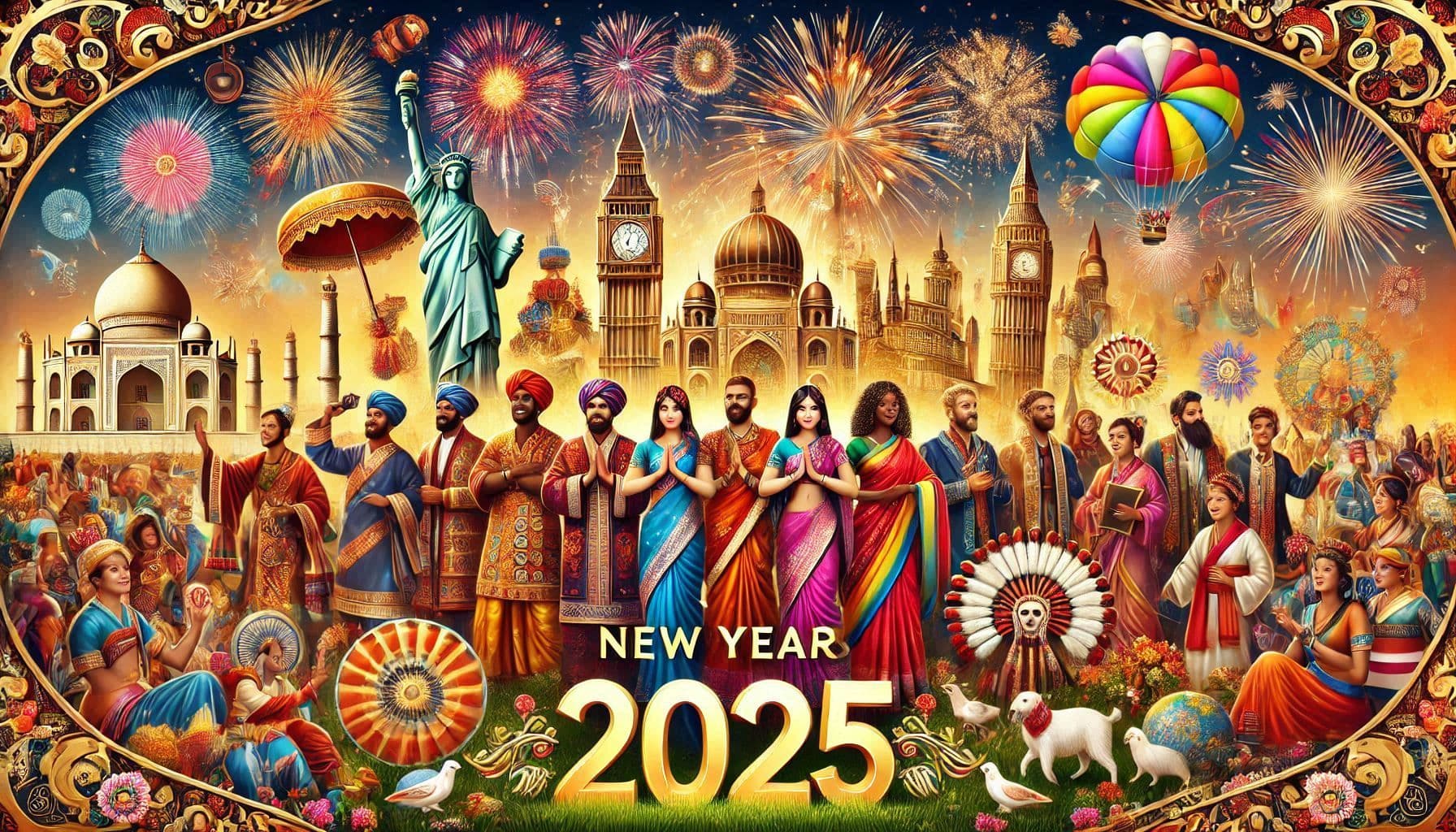 Happy New Year 2025 from Kibbu - Reliable Airport Transfers